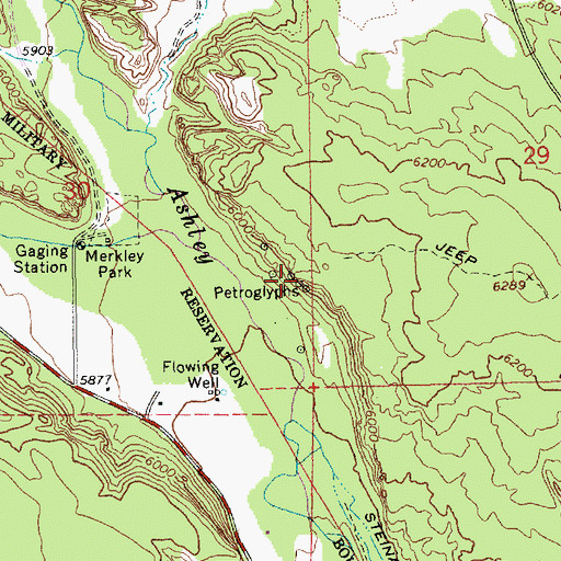Topographic Map of McConkie Ranch, UT