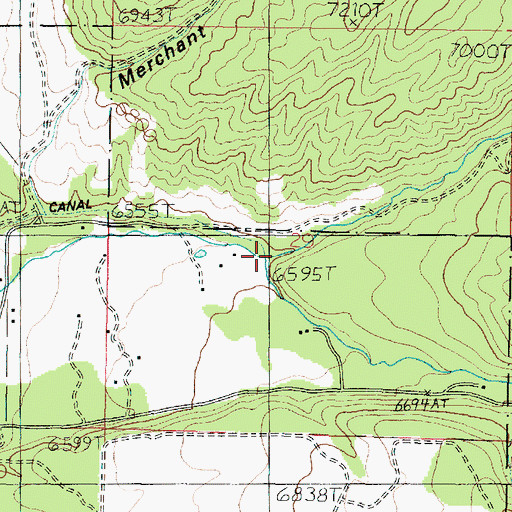 Topographic Map of North Creek Recreation Site, UT