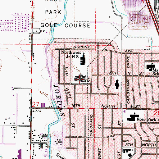 Topographic Map of Salt Lake Center for Science Education, UT