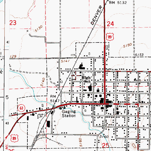 Topographic Map of Okerlund Campground, UT