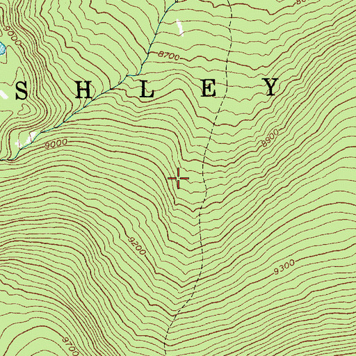 Topographic Map of Old Carter Trail Historical marker, UT