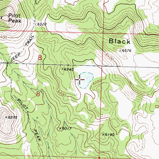 Topographic Map of Ox Valley Lake, UT