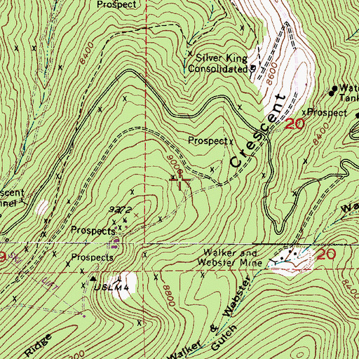 Topographic Map of Park City Ski Area Heliport, UT