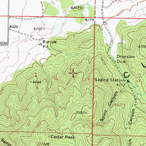 Topographic Map of Parowan Front Wildlife Management Area, UT