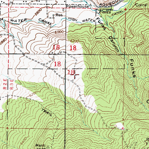 Topographic Map of Peacock Wildlife Management Area, UT