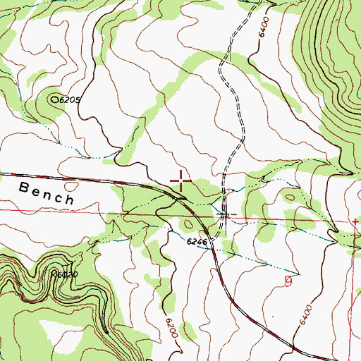 Topographic Map of Pine Valley Church Historical Site, UT