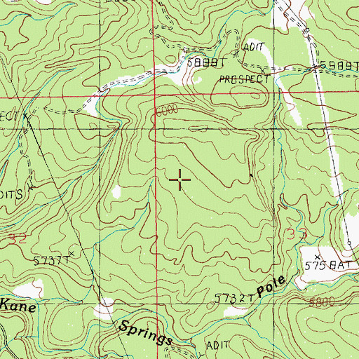 Topographic Map of Pole Canyon, UT