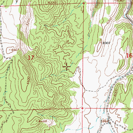 Topographic Map of Prous Spring, UT