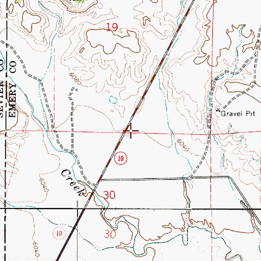 Topographic Map of Quitchupah Ranch (historical), UT