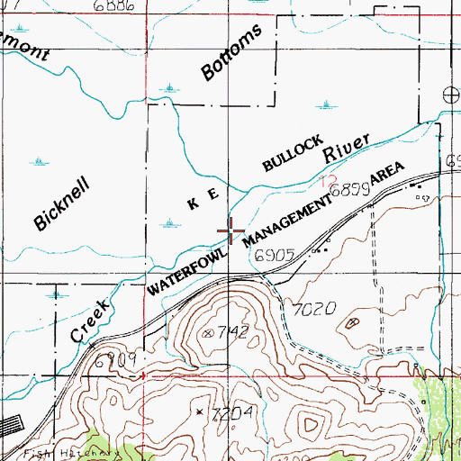 Topographic Map of Rabbit Brush Hollow, UT