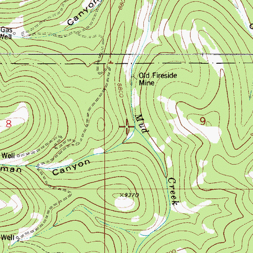 Topographic Map of Ragman Canyon, UT