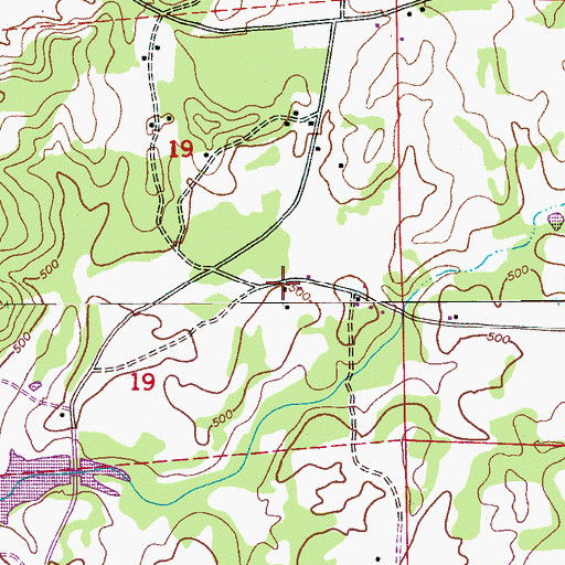 Topographic Map of Macedonia Church, AL