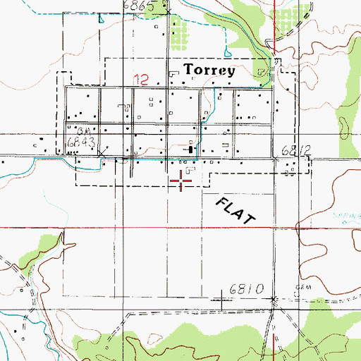 Topographic Map of Red Cliff Oasis, UT