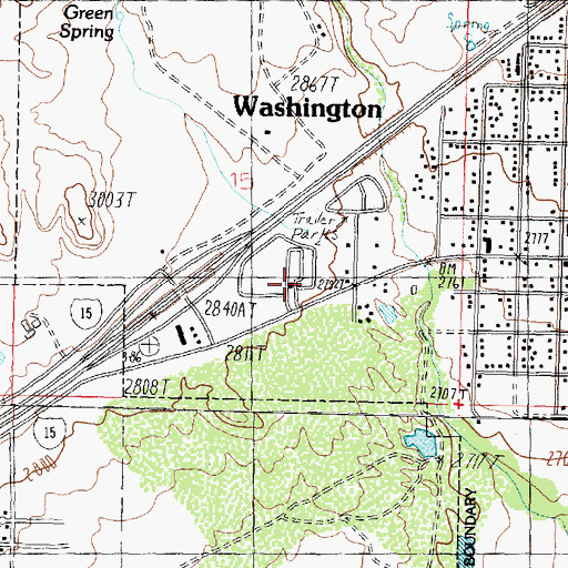Topographic Map of Redlands RV Parks, UT