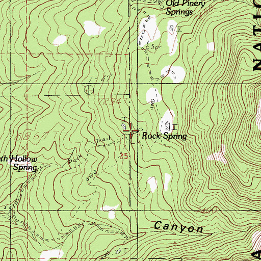 Topographic Map of Rock Spring, UT
