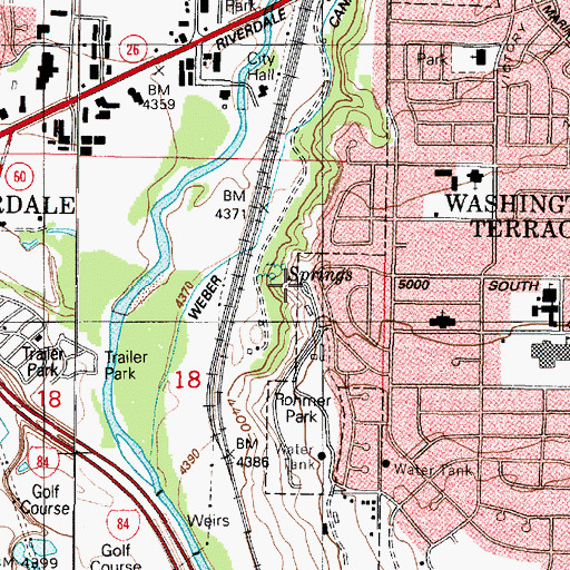 Topographic Map of Rohmer Park, UT