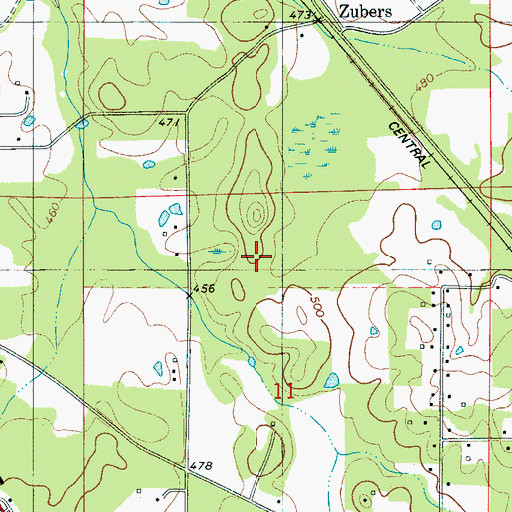 Topographic Map of Marble Hill, AL