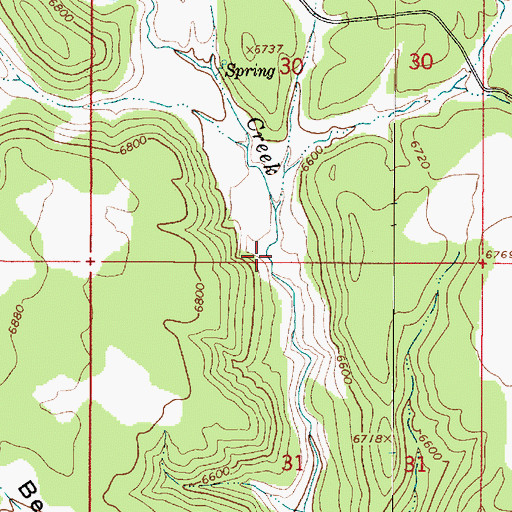 Topographic Map of Salt Gulch, UT