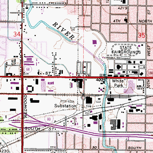 Topographic Map of Salt Lake City KOA, UT