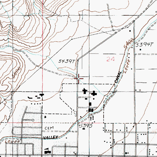 Topographic Map of Sevier Valley Hospital Heliport, UT