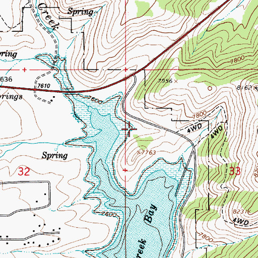 Topographic Map of Soldier Creek Bay Fisherman Access, UT
