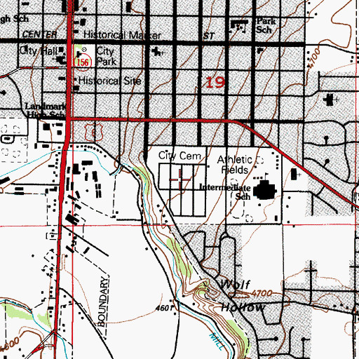 Topographic Map of Spanish Fork City Cemetery, UT