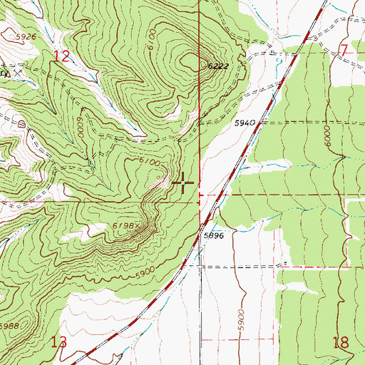 Topographic Map of Spring City Wildlife Management Area, UT