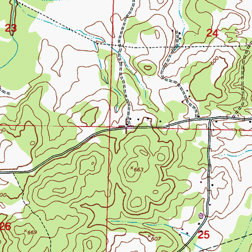 Topographic Map of Miracle Prayer House Church, AL