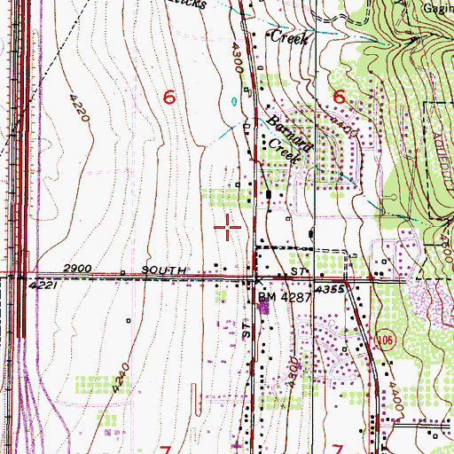 Topographic Map of Stewart Elementary School, UT
