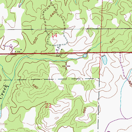 Topographic Map of Mortimer (historical), AL