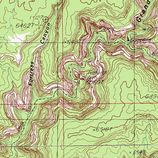 Topographic Map of Stimper Arch, UT