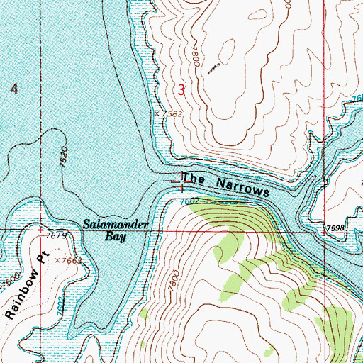 Topographic Map of Strawberry Dam (historical), UT