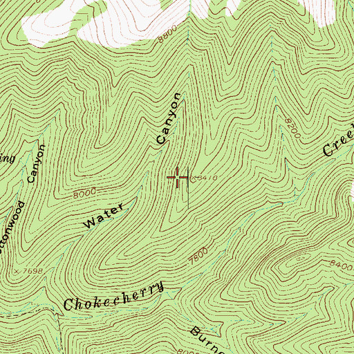 Topographic Map of Sugarloaf Mountain, UT
