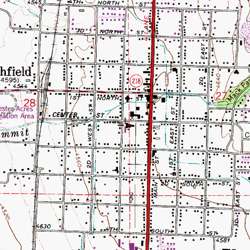 Topographic Map of Summit Elementary School, UT