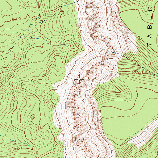 Topographic Map of Table Cliff, UT