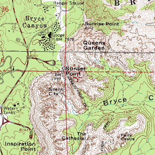 Topographic Map of Temple of Osiris, UT
