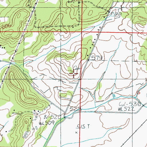 Topographic Map of Mount Ida Plantation (historical), AL