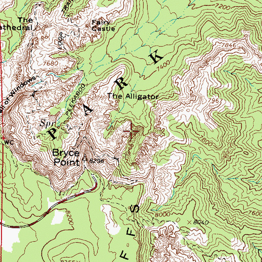 Topographic Map of Three Wiseman, UT