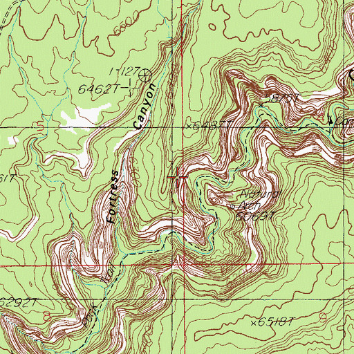 Topographic Map of Turkey Pen Ruin, UT