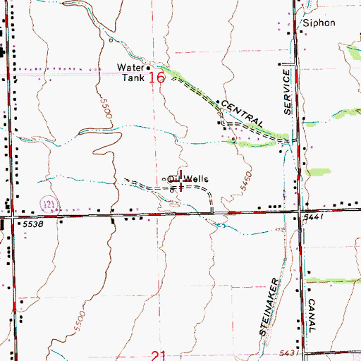 Topographic Map of Uintah High School, UT