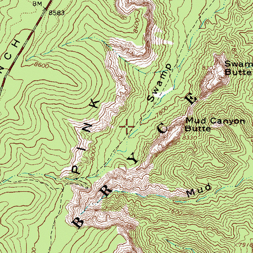Topographic Map of Under-the-Rim Trail, UT