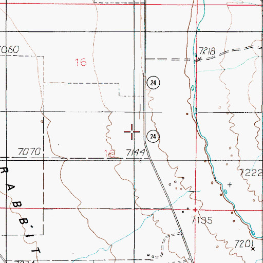 Topographic Map of Upper Corral Canyon, UT