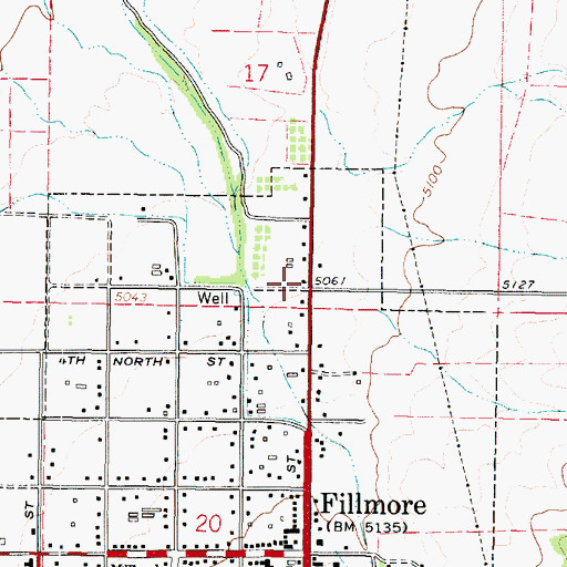 Topographic Map of Wagons West RV Campground, UT