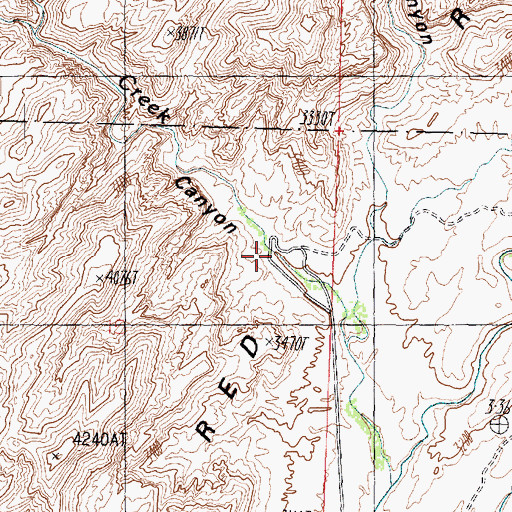 Topographic Map of Water Canyon, UT