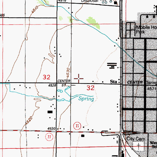 Topographic Map of Westside Elementary School, UT