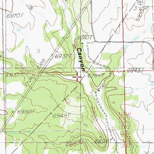 Topographic Map of Whipstock Draw, UT