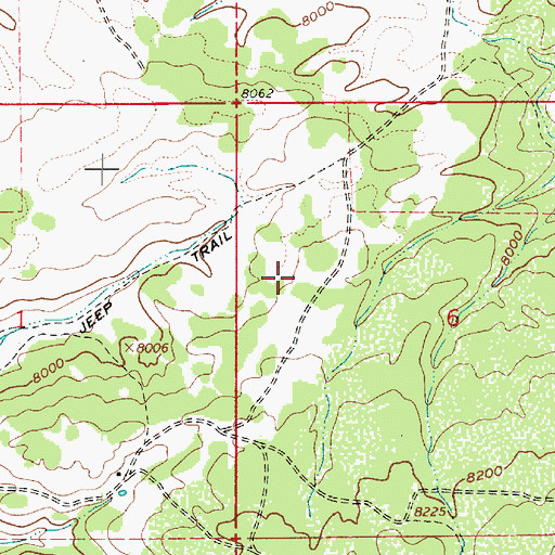 Topographic Map of Wildcat Wildlife Management Area, UT