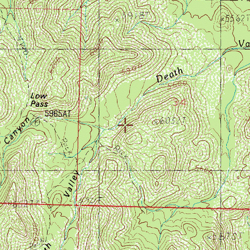 Topographic Map of Willard Road Canyon, UT