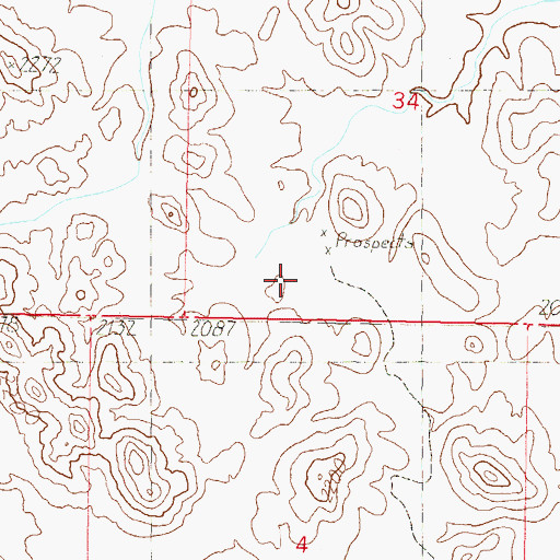 Topographic Map of General Grant Mine, AZ