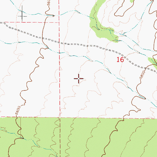 Topographic Map of Young Field Wildlife Management Area, UT